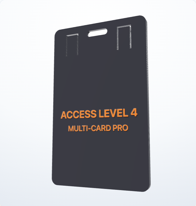 CuelgaID Multi-Card Doble Ranura