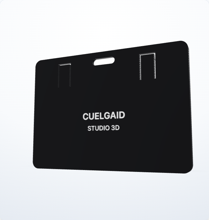 CuelgaID Minimalist Executive