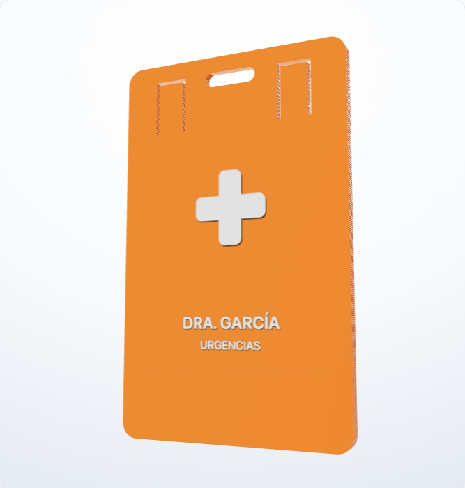 CuelgaID Pro Sanitario - Urgencias