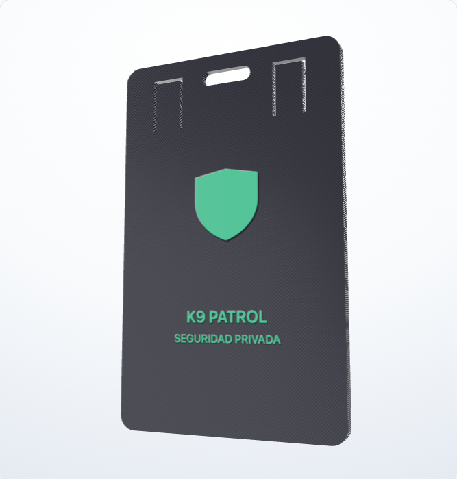 CuelgaID Táctico K9 Shield